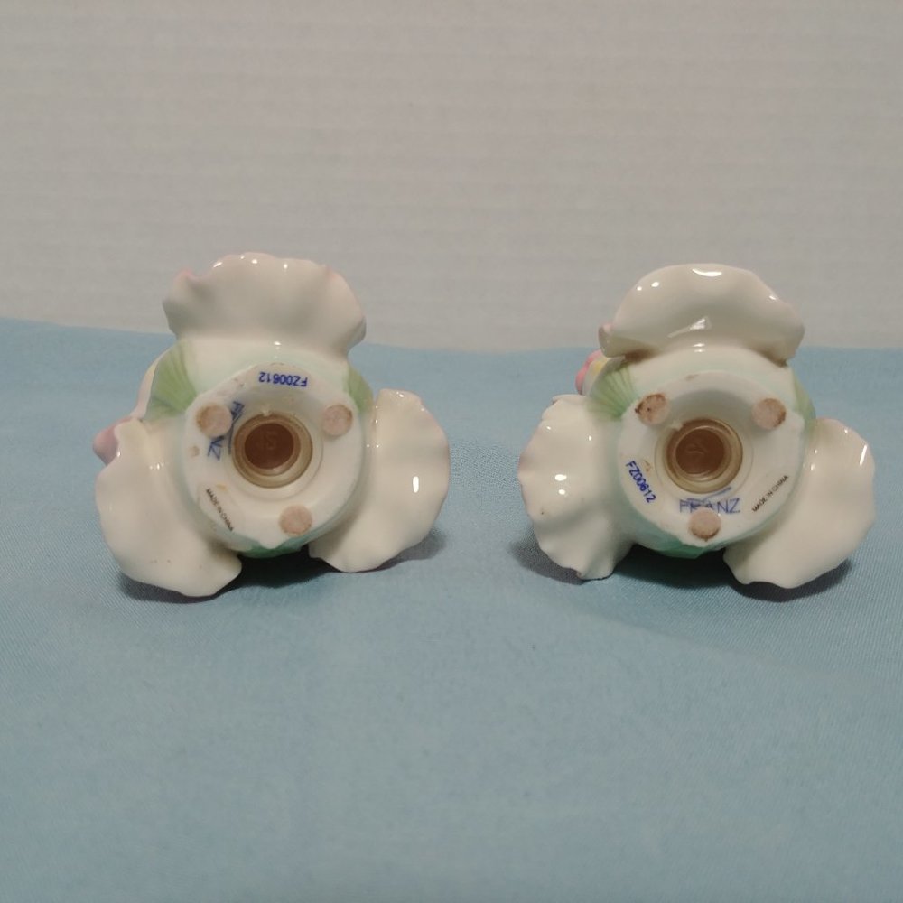 Gorgeous Iris Flower Salt & Pepper Set by Franz - Picture 6 of 6